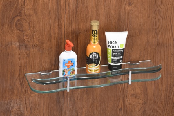 8MM Glass To Glass Zic Zac Shelf