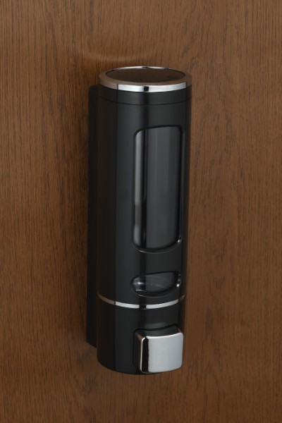 Capsule Plastic Soap Dispenser Black IMP