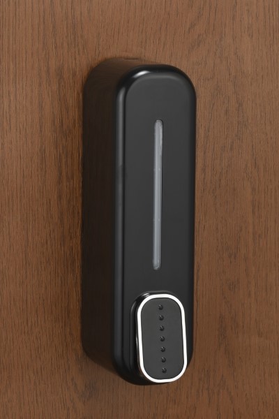 Dolphin Plastic Soap Dispenser Black IMP