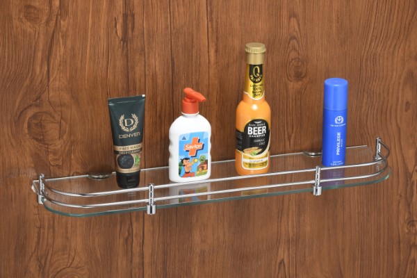 Glass Shelf Brass Fitting D-Bracket