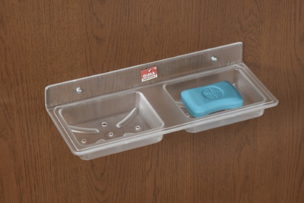 Oima Unbreakable Double Soap Dish Square