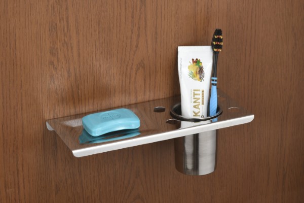 SKA SS 4.No 3in1 Soap Dish With Tumbler Holder