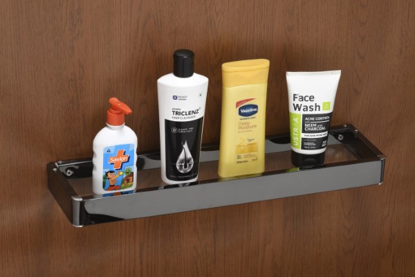 SKA SS + GLASS Shelf Black