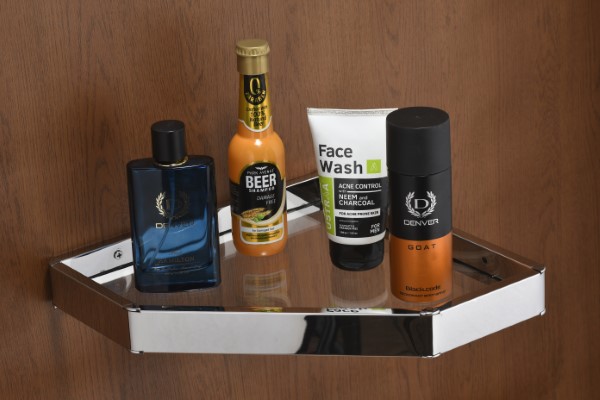 SKA SS + GLASS Corner Chrome