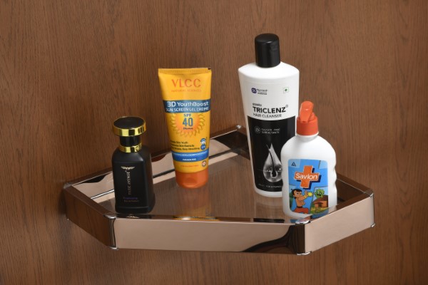 SKA SS + GLASS Corner Rose Gold