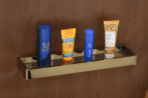 SKA SS + GLASS Shelf Gold