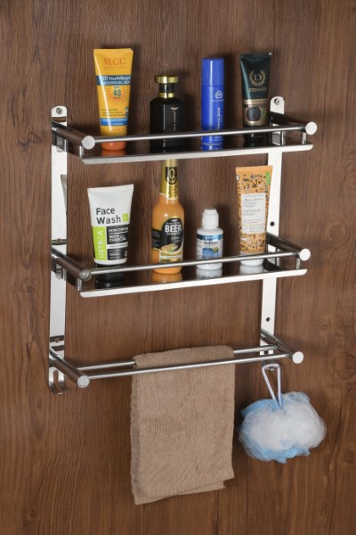 SKA SS Wall Mounting Double Shelf