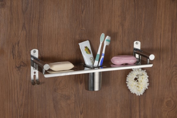 SKA SS Wall Mounting Tumbler Shelf