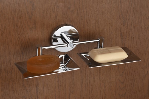 SS Diamond Double Soap Dish