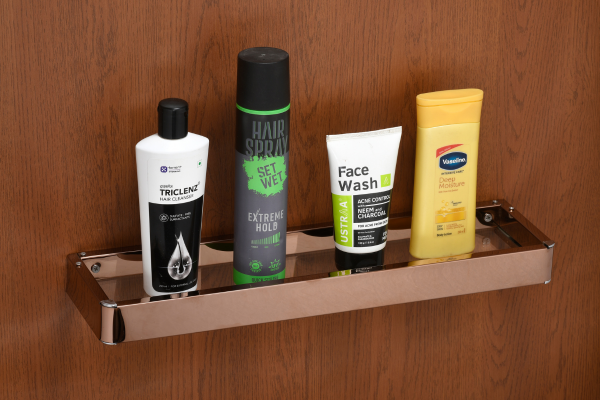 SKA SS + Glass Shelf Rose Gold